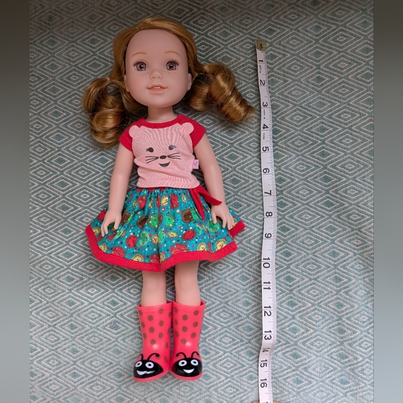 American Girl Wellie Wishers Willa Doll + BONUS extra outfit - Picture 7 of 7